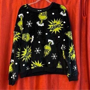 🆕The Grinch Black and Yellow Graphic T-Shirt XXL